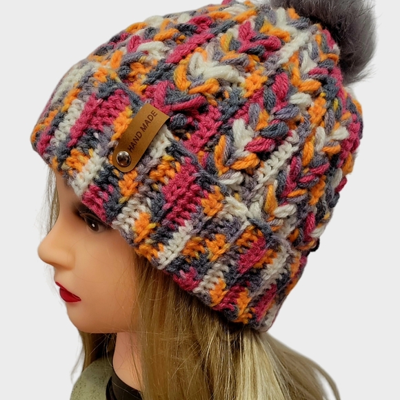 Fall Colored Wool Hat - Picture 3 of 3